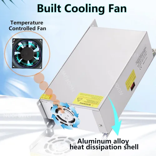 Vista 2 de DC 12V 100A 1200W Adaptador de fuente de alimentación conmutada PSU AC-DC 12Volt Convertidor de transformador industrial SMPS 110V/220V para bomba
