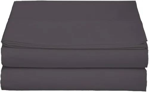 Vista 58 de Sábana encimera suave de lujo de 800 hilos, 100% algodón egipcio, 1 pieza, tamaño Queen (92 x 102 pulgadas), color negro liso