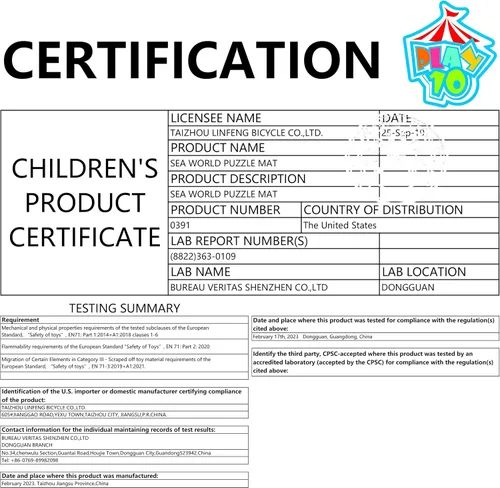 Vista 5 de Tapete de juego de rompecabezas, baldosas de espuma, tapete de rompecabezas de espuma para niños, tapete de juego de piso de bebé, 34 x 34 pulgadas
