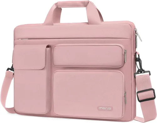 Vista 14 de MOSISO - Bolsa de hombro para portátil de 15.6 pulgadas, funda para computadora de 15-15.6 pulgadas compatible con MacBook Pro de 16 pulgadas, HP