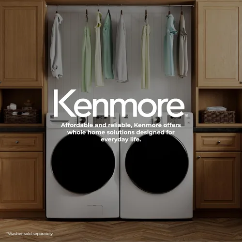 Vista 9 de Kenmore Secador de gas de carga frontal de 8.0 pies cúbicos - Blanco