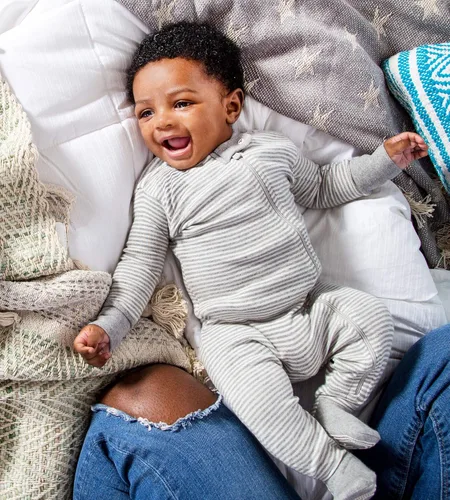 Vista 3 de Burt's Bees Baby Baby Boys' Pajamas, Zip-Front Non-Slip Unisex Footed Sleeper Pjs, Organic Cotton