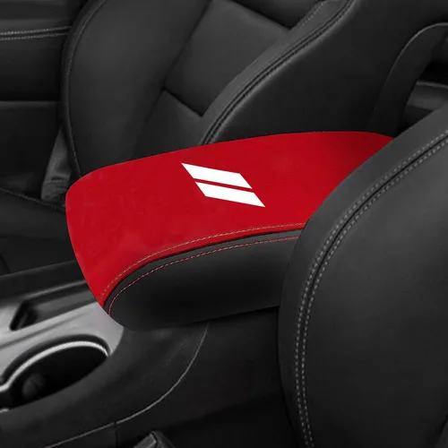 Vista 26 de YOSRTER para Dodge Durango Accesorios 2011-2018 2019 2020 Funda para el reposabrazos de la consola central, de piel, antiarañazos, decoración