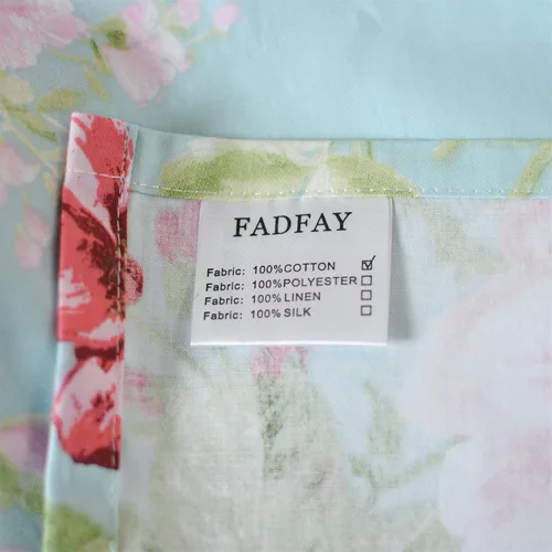 Vista 7 de FADFAY - Juego de sábanas con diseño floral, bolsillo profundo y 100% algodón, 4 piezas