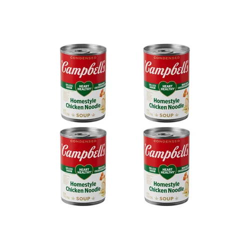 Vista 17 de Campbell's Sopa condensada de fideos de pollo caseros, lata de 10.5 onzas, 4 unidades (paquete de 6)