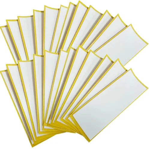 VOSAREA 10pcs Fingerboard Grip Tape Adhesivo antideslizante Espuma Grip Cinta Finger Skateboard Suministros (blanco)