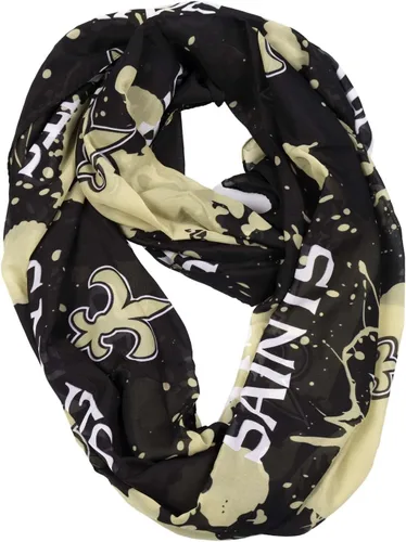 Vista 8 de Littlearth NFL unisex-adult Silky Splatter Print Infinity Scarf marino