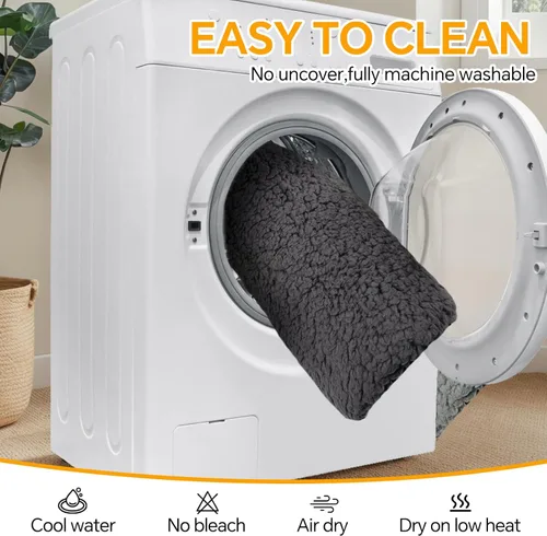 Vista 5 de Cama autocalentable para gatos y perros, alfombrilla térmica calentada impermeable, antideslizante, lavable para mascotas mayores, gatitos, perros