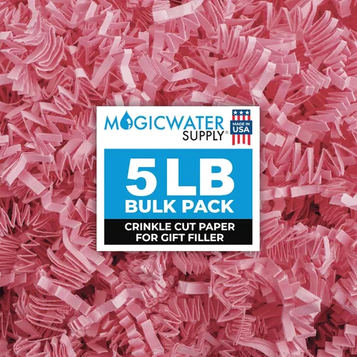 Vista 26 de MagicWater Supply - Relleno de papel triturado de corte arrugado de 1 libra, verde ejército - Embalaje decorativo y protector para regalos de dama