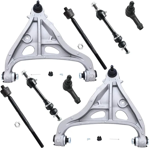 Vista 123 de Detroit Axle - Kit de 8 piezas para Chevy GMC Silverado Sierra Suburban 1500 Yukon Cadillac Escalade 2 brazos de control superior, 2 barras