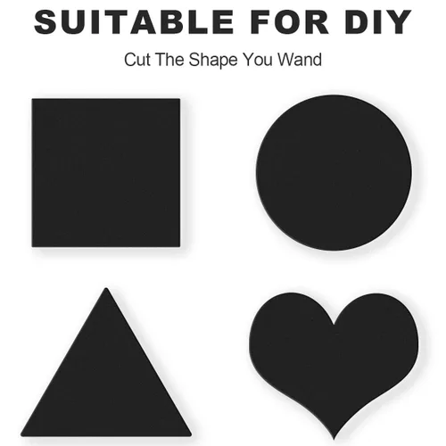 Vista 6 de Storystore 8 hojas acolchadas de espuma, 4 x 4 x 1/2 pulgadas, autoadhesivas, de espuma de celda cerrada, de neopreno, aislantes, almohadillas