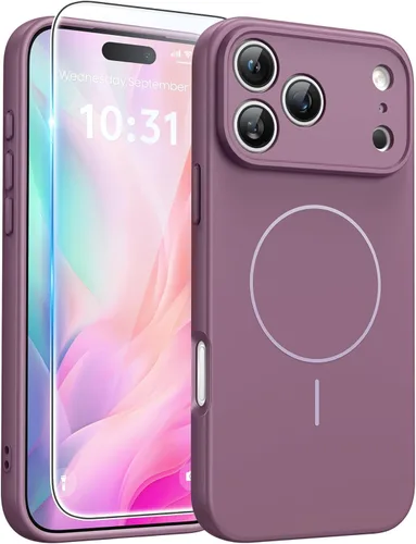 Vista 60 de FNTCASE Funda para iPhone Air: [Compatible con Magsafe] Fundas translúcidas mate con [protección completa de la cámara] [protector de pantalla]