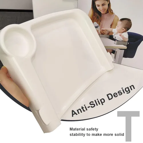 Vista 22 de Bandeja de comedor rápida, accesorio indispensable para enganchar en la silla alta, facilita la comida para los niños, bandeja de comedor extraíble