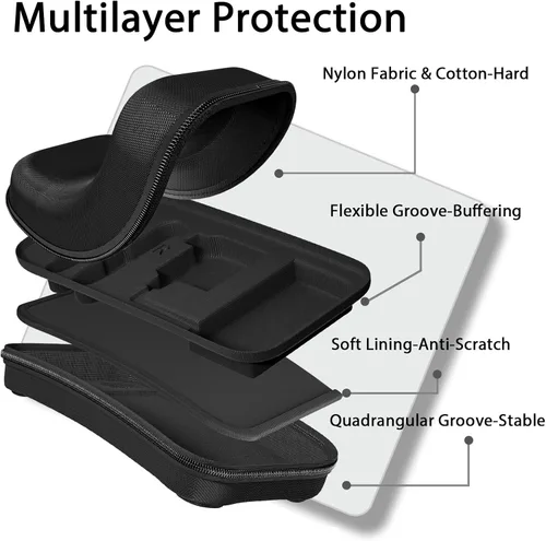 Vista 4 de Switch - Funda de transporte compatible con Nintendo SwitchOLED, compatible con Joy-Con y adaptador de CA, bolsa rígida portátil de transporte