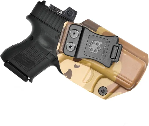 Vista 12 de Amberide IWB Kydex Holster for Glock 26/27 Gen1-5 and Glock 33 Gen3-4, Concealed Carry, Optics Ready, Adjustable Cant, Posi-Click Retention, Made in