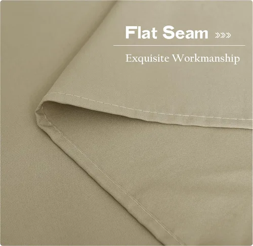 Vista 6 de NICETOWN 2 paneles de cortinas para exteriores, impermeables, con pestaña superior, aislamiento térmico, para interiores y exteriores, cortinas