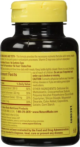 Vista 2 de Nature Made Tabletas de calcio, magnesio y zinc, 100
