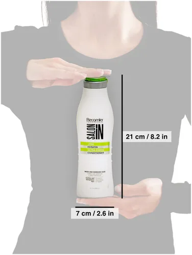 Vista 3 de Salon In by Recamier Acondicionador de cabello Keratin Ultra Force Reparación e hidratación profunda 10.1 fl oz / 10.1 fl oz