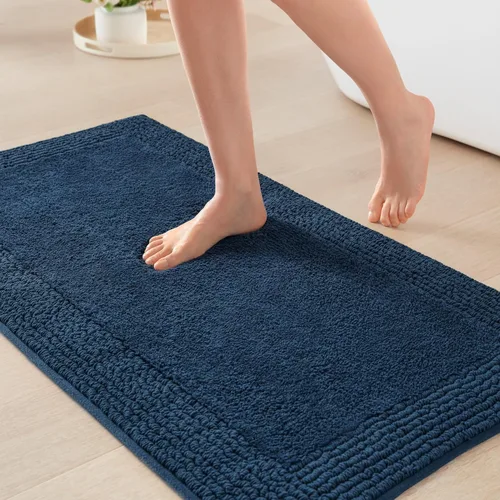 Vista 26 de Madison Park Esplendor - Alfombra reversible 100% algodón copetudo para baño de calidad hotelera de lujo con pelo medio, 3000 GSM, absorbente