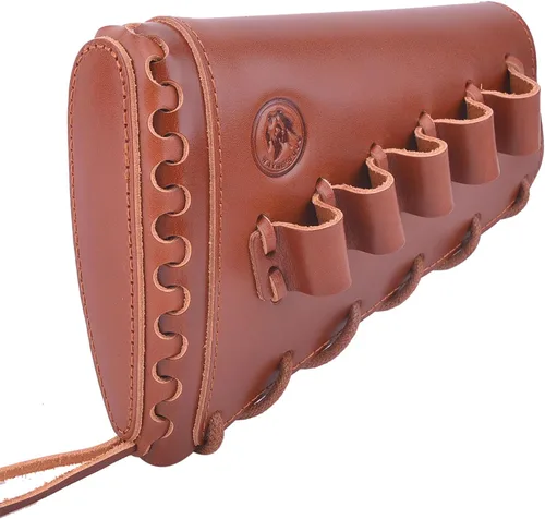 Vista 10 de Almohadilla de cuero para mejilla de culata cosida a mano para rifle 38/357 45-70 308 .22LR 12GA