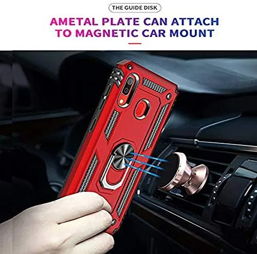 Vista 6 de Funda para Huawei Y9 2019 / Enjoy 9 Plus (no para Y9 Prime 2019) con protector de pantalla de vidrio templado, funda híbrida resistente de doble