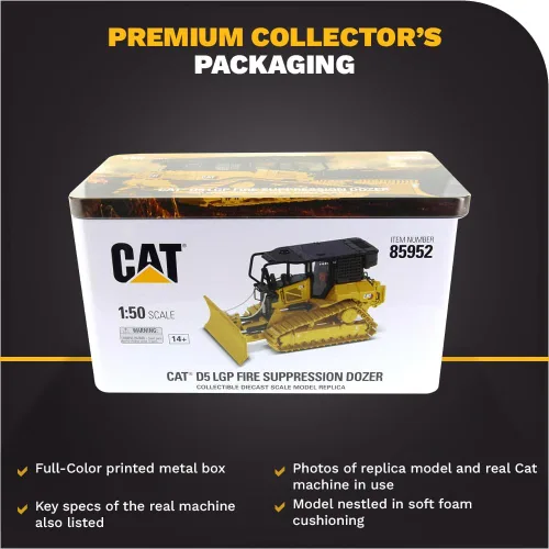 Vista 6 de Caterpillar D5 LGP Bulldozer - High Line Series de Diecast Masters - 85952