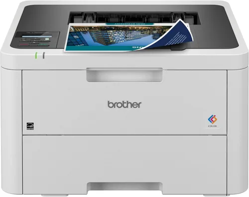 Impresora láser a color Brother con impresión inalámbrica de 19 PPM de alta velocidad, función dúplex, compatible con dispositivos móviles, bandeja
