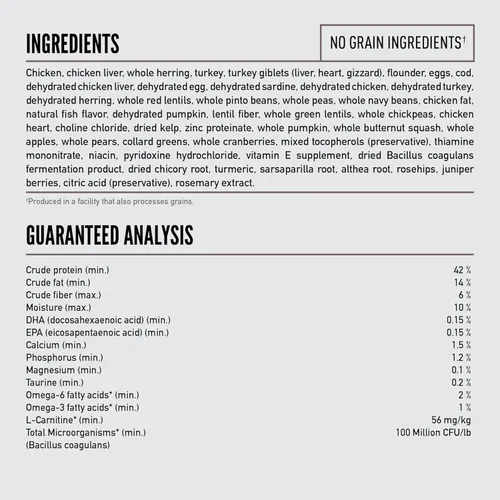 Vista 6 de ORIJEN Fit & Trim - Comida seca para gatos sin granos, altas proteínas, premium, bolsa de 4 libras