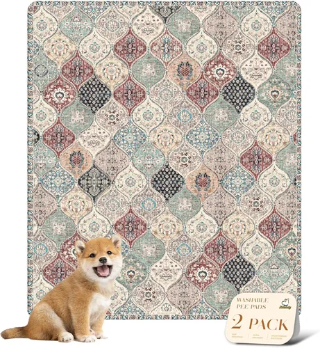 Vista 15 de nunubaby Almohadillas reutilizables para orina de perros, para jaulas y pisos, Almohadillas lavables para orina de perros, elegantes, Beige