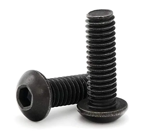 18 – 8 Acero Inoxidable Negro Tornillos De Cabeza De Botón (óxido de socket – 1/4 – 20 x 1/2" (ft) qty-250