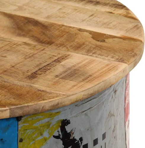 Vista 5 de Mesas auxiliares, mesa de centro vintage, mesa de centro de pasillo moderna adecuada para sala de estar, balcón, oficina, sala de estar familiar, 2