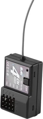 GoolRC GA-4H-TX 4CH 2.4GHz Control remoto Transmisor de radio digital con receptor para 1/8 1/10 1/16 1/32 RC Car Boat