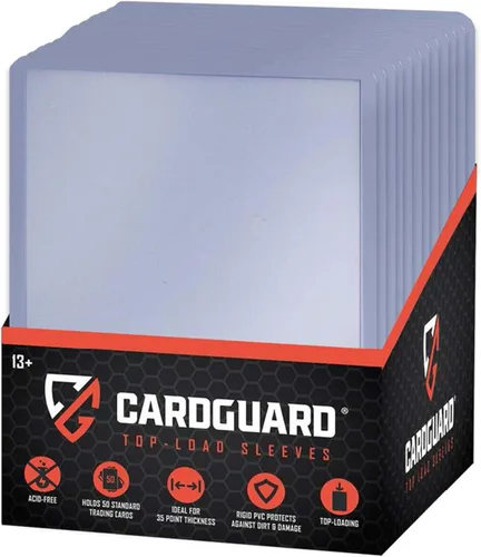 CardGuard TopLoaders regulares transparentes de 3 x 4 pulgadas para tarjetas con mangas, 50 unidades, protección premium duradera y sin ácidos para