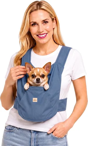 Vista 9 de Transportador para perros pequeños, cachorros y gatitos, hasta 8 libras Beige