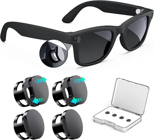 Vista 8 de Paquete de 2 fundas de bloqueo de luz LED para Ray-Ban Meta Wayfarer/Skyler/Headliner Gen2/Oakley Meta HSTN, accesorios para lentes inteligentes