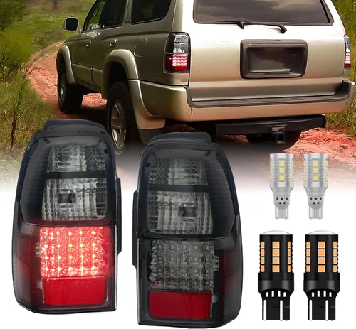 Vista 16 de USR UNIQUE STYLE RACING 96-02 VZN185/RZN180 - Juego de lámparas traseras (izquierda + derecha) compatible con Toyota 4Runner 1996-2002 de 3ª