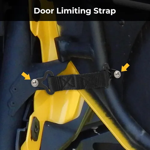 Vista 4 de Motorparty - Correas limitadoras de puerta para Can Am Maverick X3 2017-2022 actualizadas, resistentes, resistentes, de nailon, correa limitadora