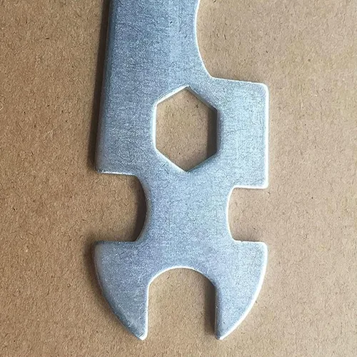 Vista 5 de Llave de montaña de ciclo de bicicleta de múltiples agujeros portátil Herramientas para reparación Llave plana Llave de acero multiherramienta
