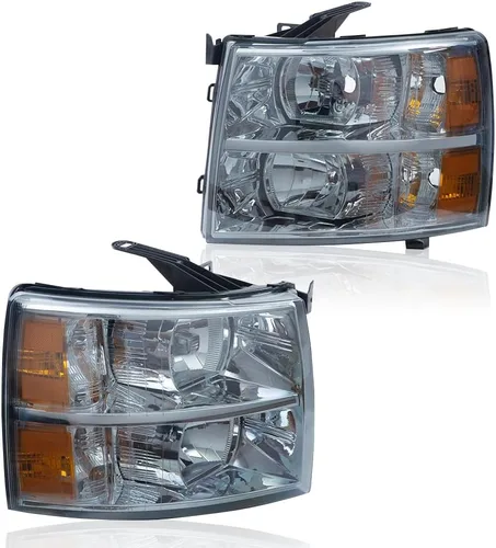 Vista 14 de PIT66 Conjunto de faros laterales izquierdos, compatible con Chevy Silverado 1500 2007-2013, Silverado 2500 3500 2007-2014 y HD Lente transparente