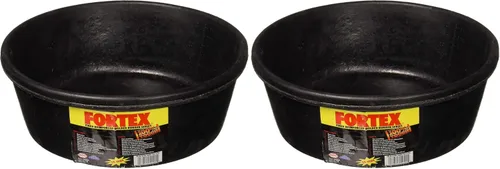 Vista 2 de Fortex Bandeja de alimentación para perros/gatos y caballos, 4 cuartos de galón