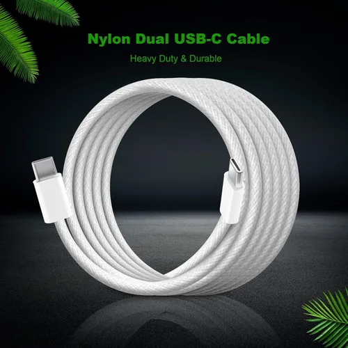 Vista 4 de Cargador USB-C de doble puerto de 35 W con cable de carga de 6.6 pies para DJI Neo, Mini 4 Pro, 3, 2, 2 SE, Mavic Mini Drone, Aavta 2, Action 3, 4