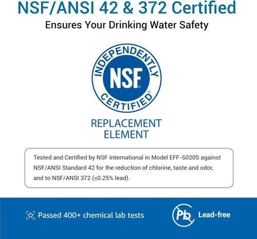 Vista 4 de Filterlogic ADQ73613401 Refrigerator Water Filter, Replacement for LG® LT800P®, LT800PC, ADQ736134, ADQ73613402, LSXS26326S, LSXS26366S, LMXS30776S