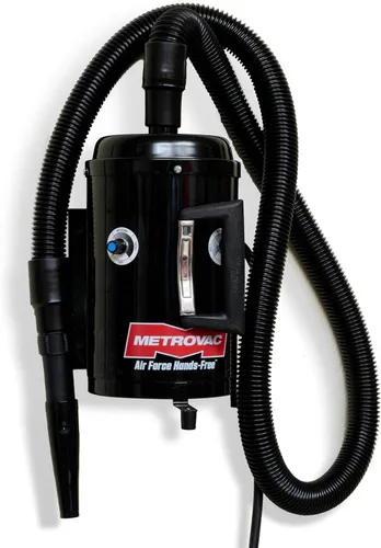 Vista 3 de METROVAC Air Force Secador de pelo para perros de alta velocidad manos libres Ventilador de aseo de mascotas de velocidad variable con calor