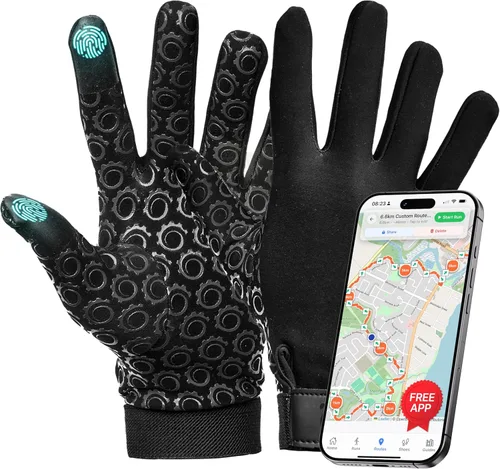 GearTOP Football Gloves for Men & Women for Cold Weather, Touchscreen Winter Gloves Men Running Gear, Warm Glove Liners for Hiking, Freezer Gloves