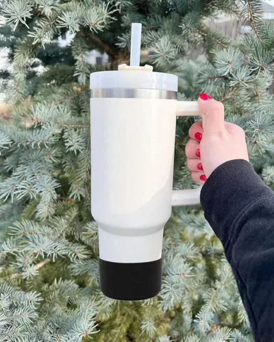 Vista 7 de Stanley - Bota de silicona para vaso Stanley de 40 onzas Quencher Adventure y IceFlow Flip de 30 onzas y 20 onzas, accesorios de copa Stanley