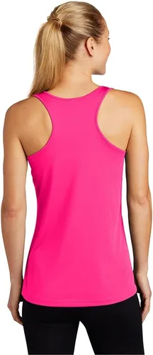 Vista 2 de SPORT-TEK Camiseta sin mangas con espalda cruzada para mujer PosiCharge