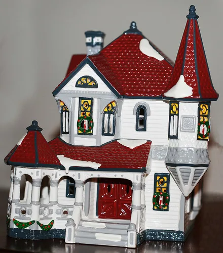 Vista 9 de Dept 56 La reina original del pueblo de las nieves Anne Victorian