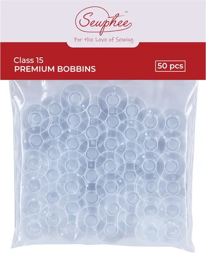 Vista 8 de 12 piezas de bobinas para máquina de coser - Bobina de clase premium 15 - Compatible con accesorios de máquina de coser Singer - Bobinas de plástico