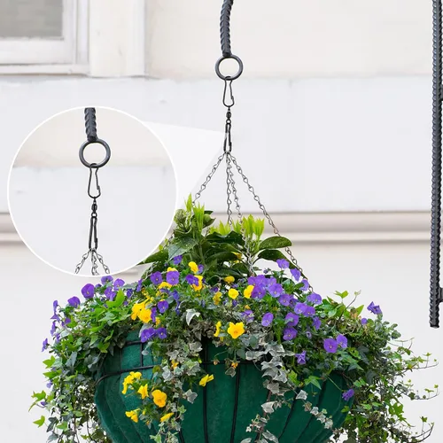 Vista 4 de Jetec 30 ganchos giratorios giratorios de viento de 360 grados, doble hilado, suministros de campanilla, ganchos giratorios para colgar con caja