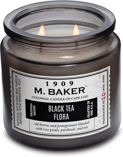 Vista 6 de Colonial Candle Sunberry - Vela perfumada de cítricos, vela de cera de mezcla de soja natural de 2 mechas con aceites esenciales, vela en tarro